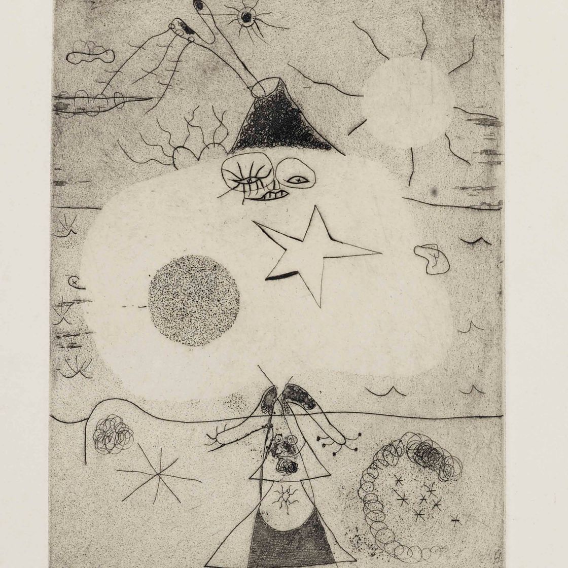 Joan Miró — Женщина и вулкан