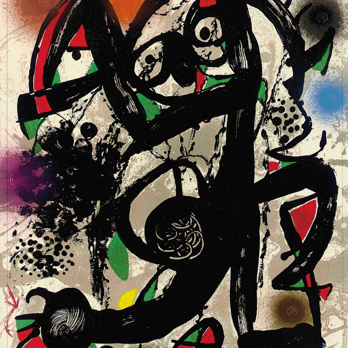 Joan Miró — Литография Жоана Миро III : одна пластина (M. 1118; см. C. books 230)