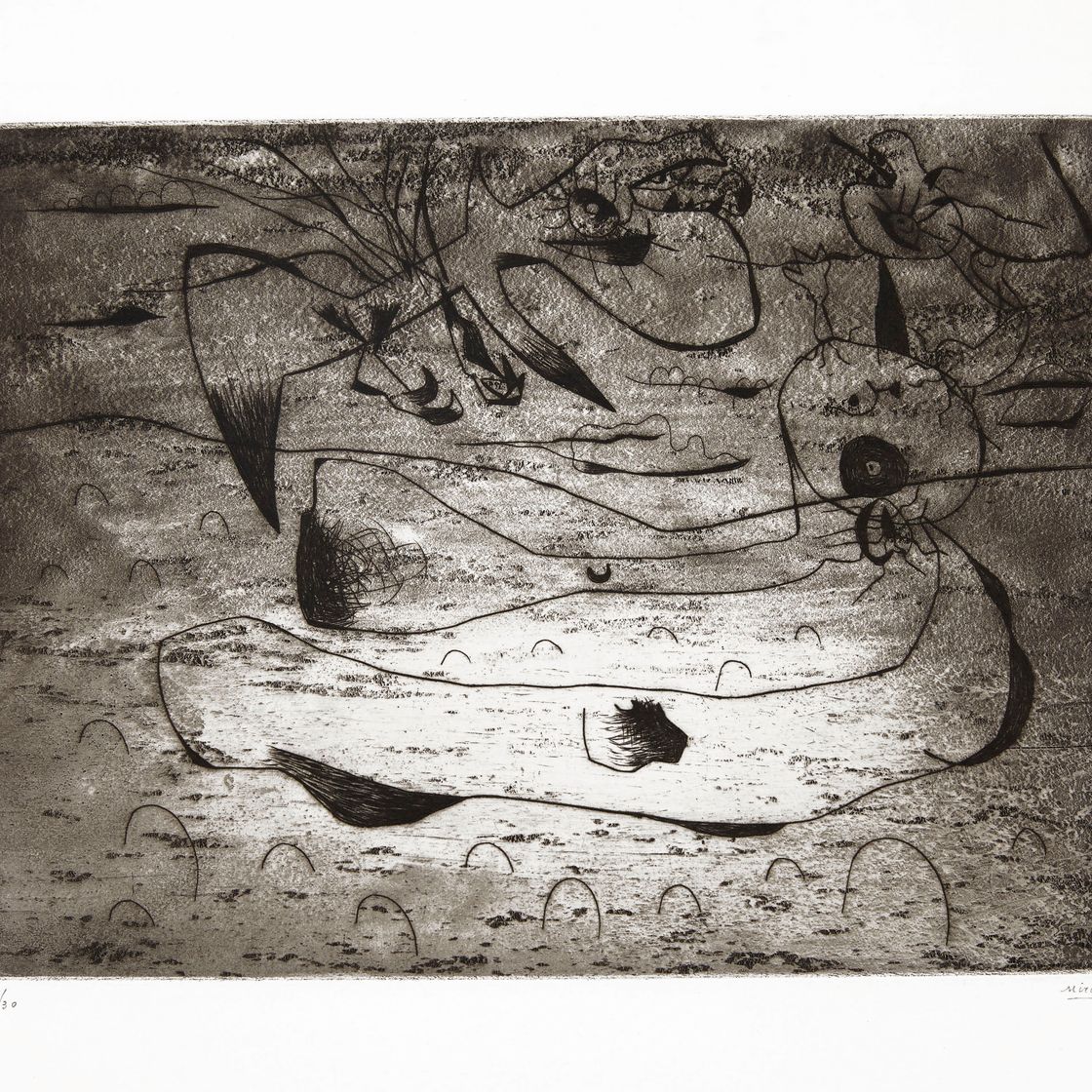 Joan Miró — Любовь и женственная ночь
