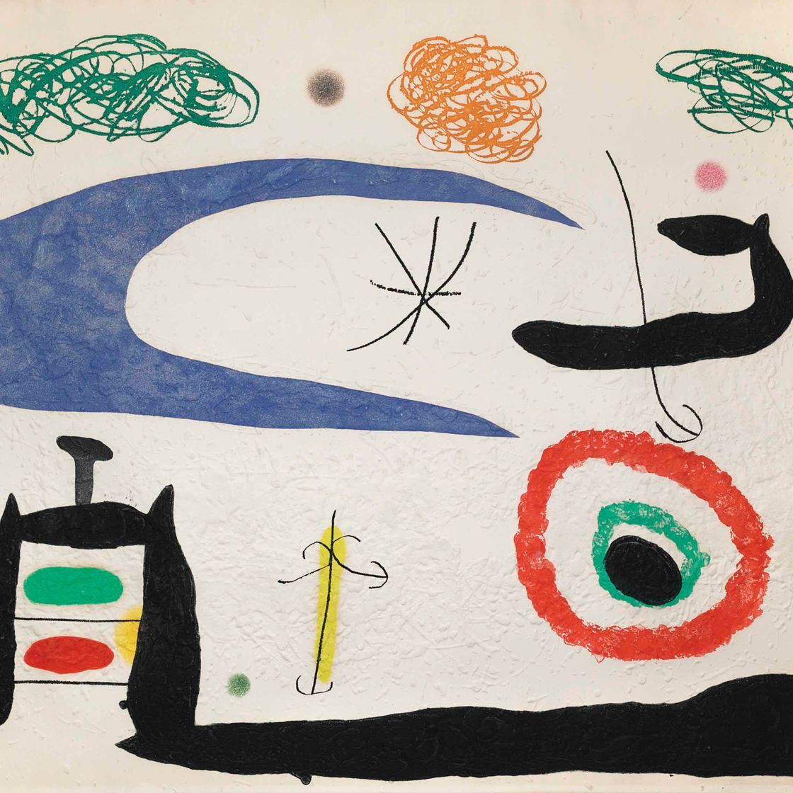Joan Miró — Спальня у моря Луны (D. 495)