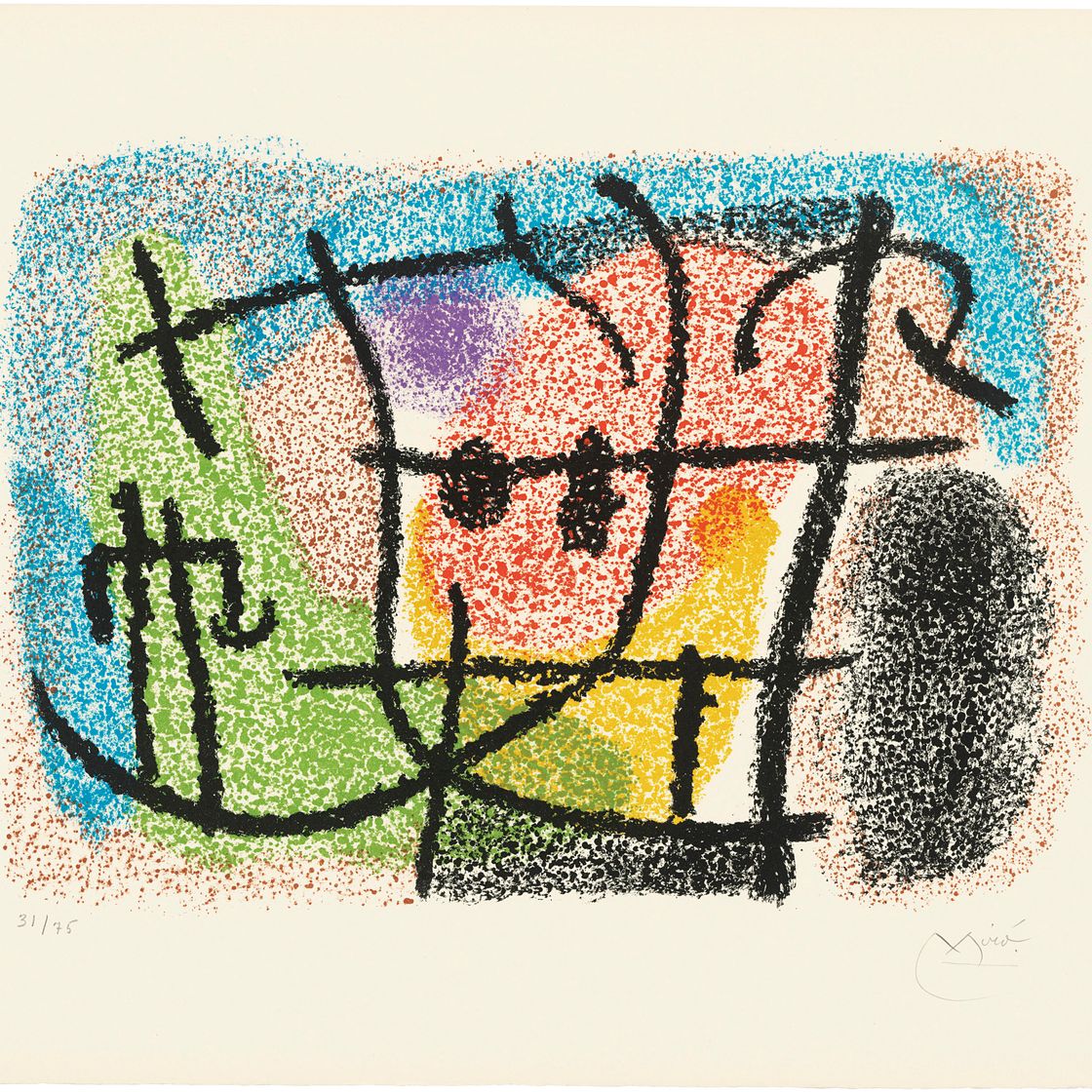 Joan Miró — Две тарелки из картонной коробки, изображение 2