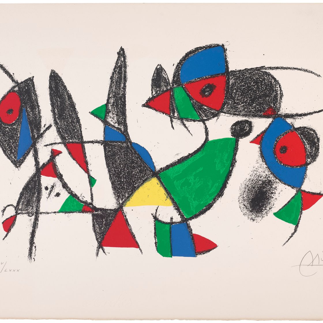Joan Miró — Литографии Жоана Миро II : одна пластина