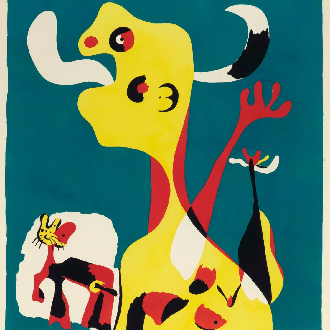 Joan Miró — Женщина и мужчина, рожденный в Луне