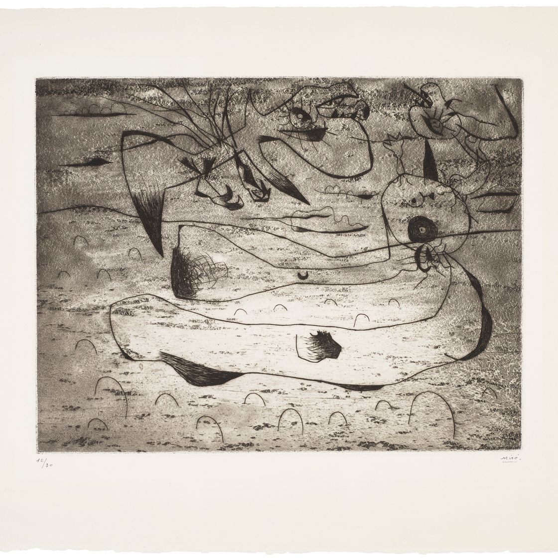 Joan Miró — Любовь и женственная ночь