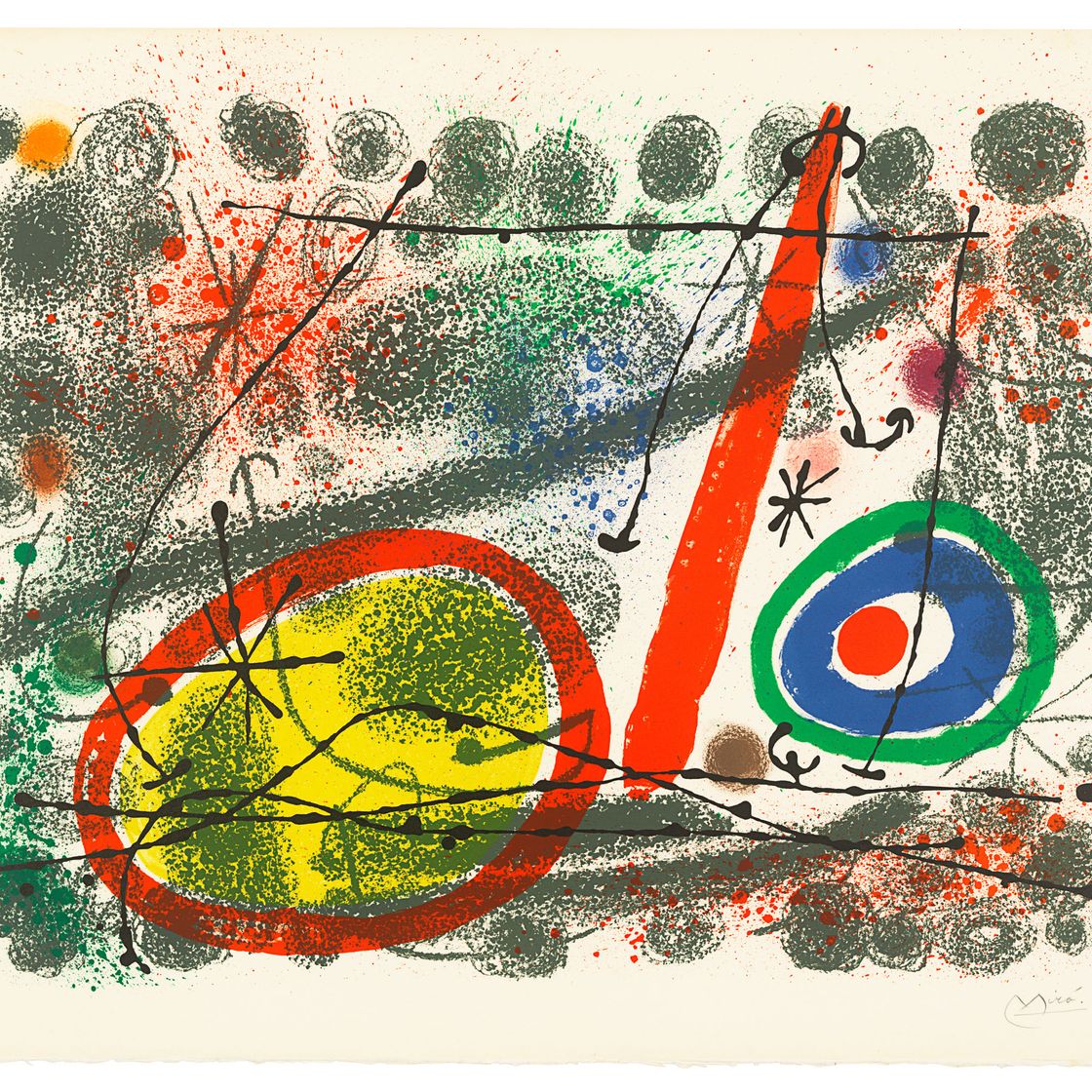 Joan Miró — Одна тарелка, из: картонных коробок