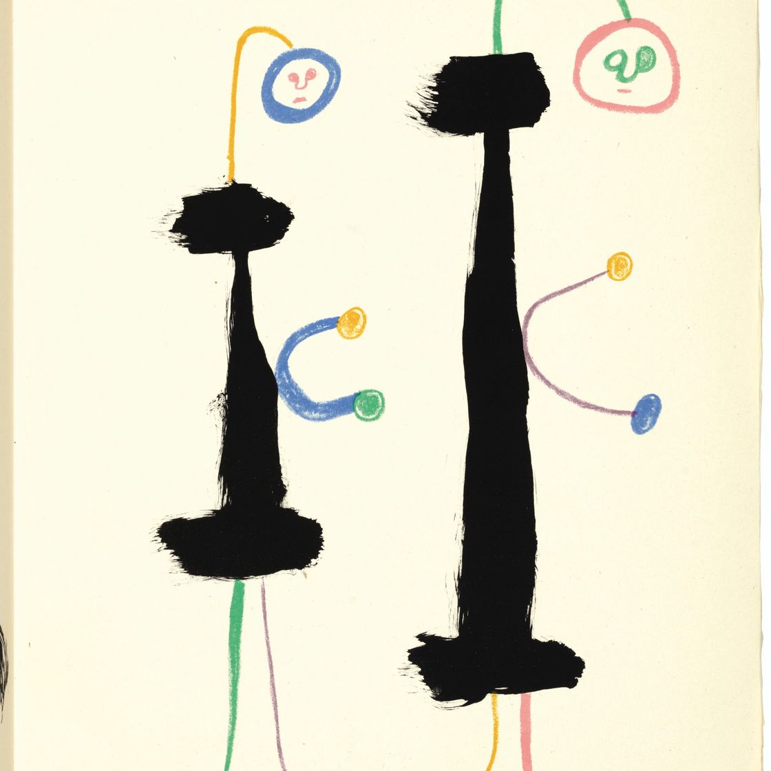 Joan Miró — Тристан Тцара, Министр внутренних дел, главный редактор, Париж, 1950, изображение 2