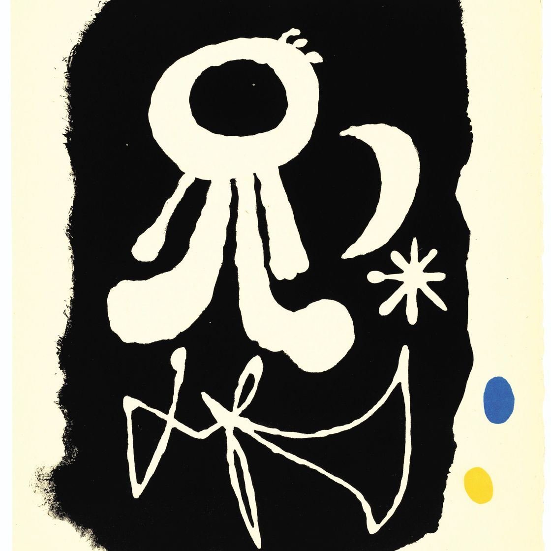 Joan Miró — Тристан Тцара, Министр внутренних дел, главный редактор, Париж, 1950, изображение 4