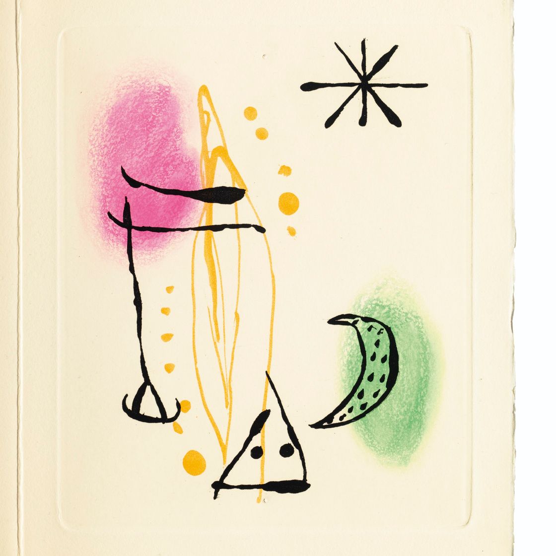 Joan Miró — Рене Кревель, "Аврорская битва", Л. Бродер, Париж, 1957, изображение 1