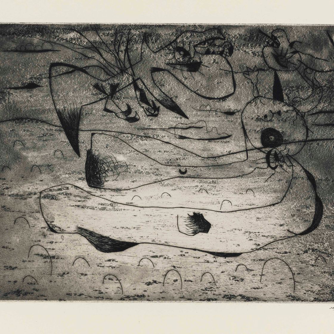 Joan Miró — Любовь и женственная ночь