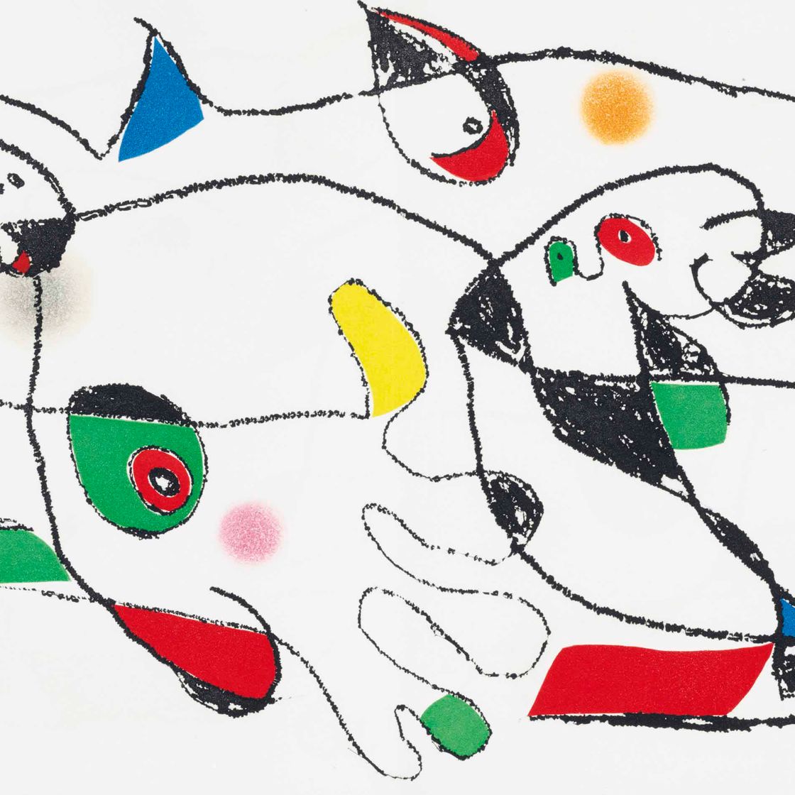 Joan Miró — Жак Превер, "Адонидес", главный редактор, Париж, 1975