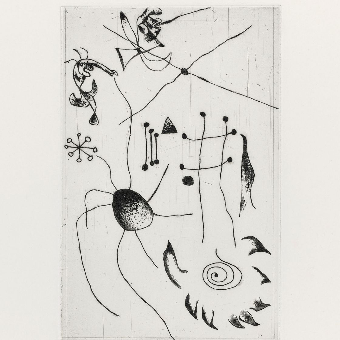 Joan Miró — Черный цвет и румяна : одна тарелка