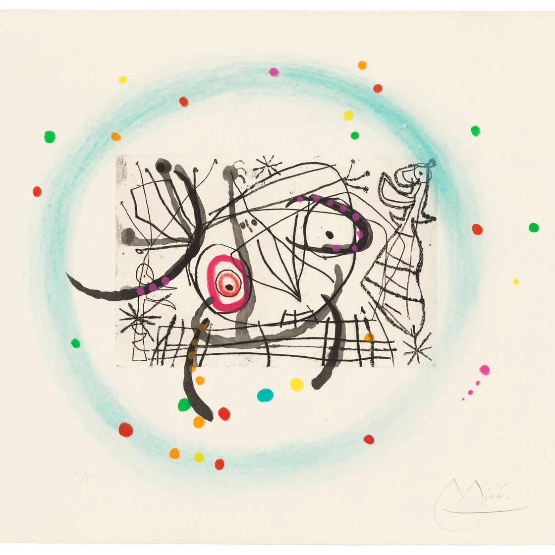 Joan Miró — Один отпечаток, от: Трещины