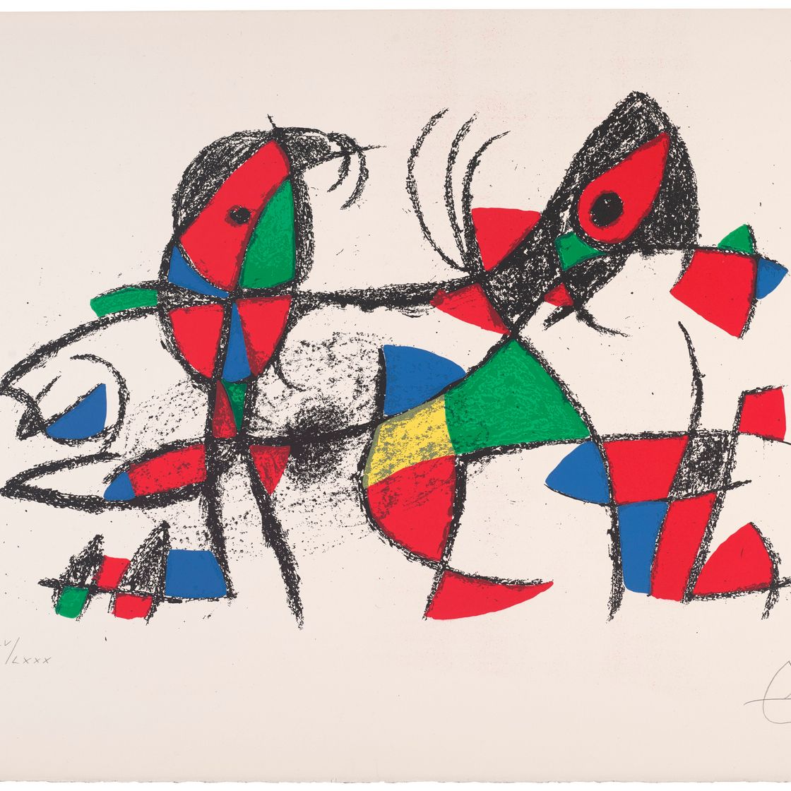 Joan Miró — Литографии Жоана Миро II : одна пластина