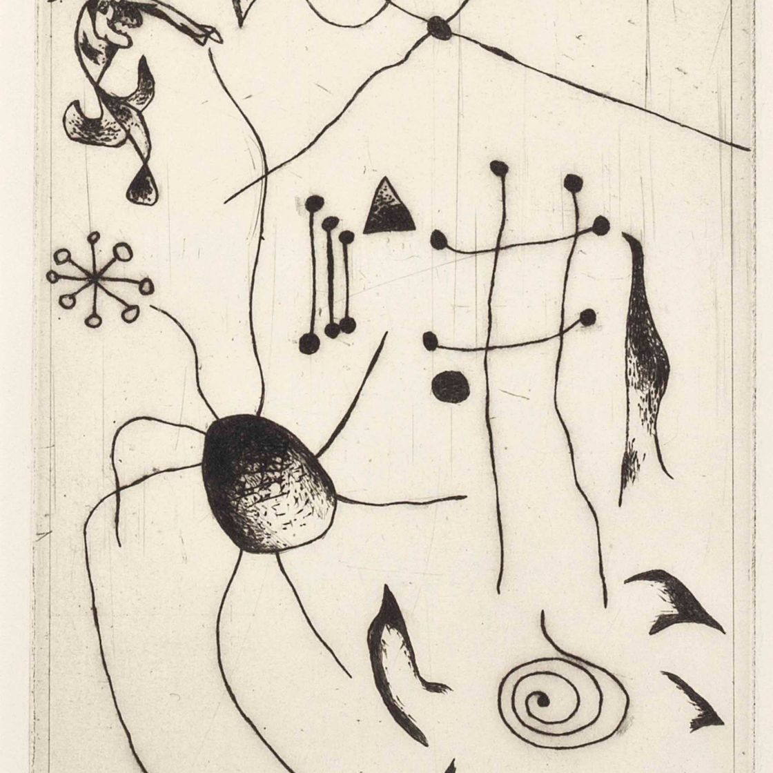 Joan Miró — Черный цвет и румяна : одна тарелка