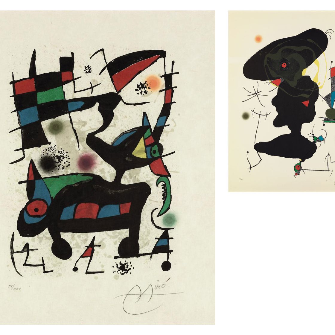 Joan Miró — Фотографии I и V от: Oda a Joan Miro (M. 903, 907; C. books 175)