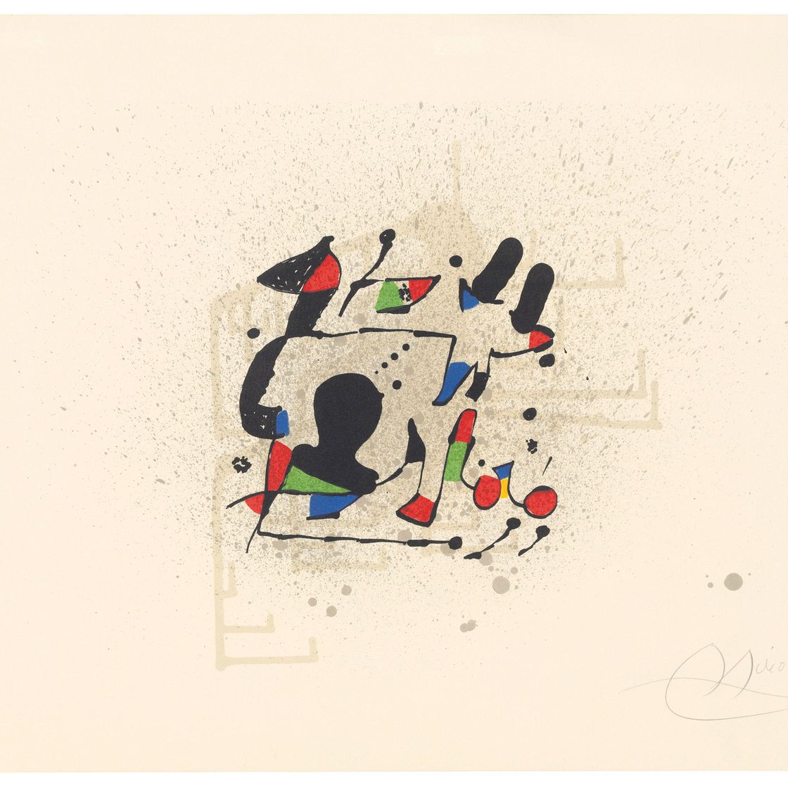 Joan Miró — Пригласительный билет на предварительный просмотр выставки "Жоан Миро. Пинтура", Сан-Льотья, Пальма-де-Майорка
