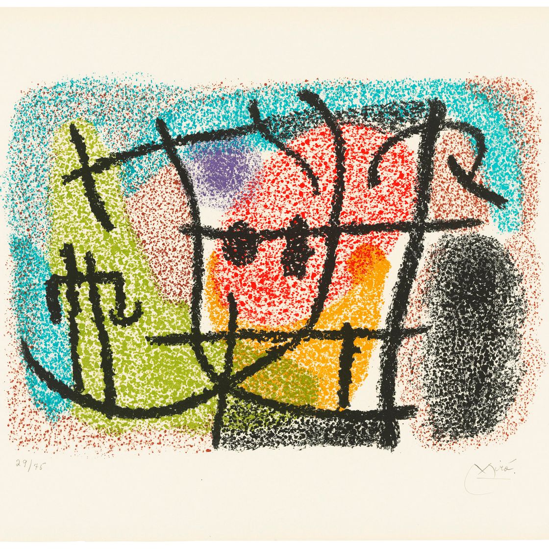 Joan Miró — Одна тарелка, из: Картонных коробок