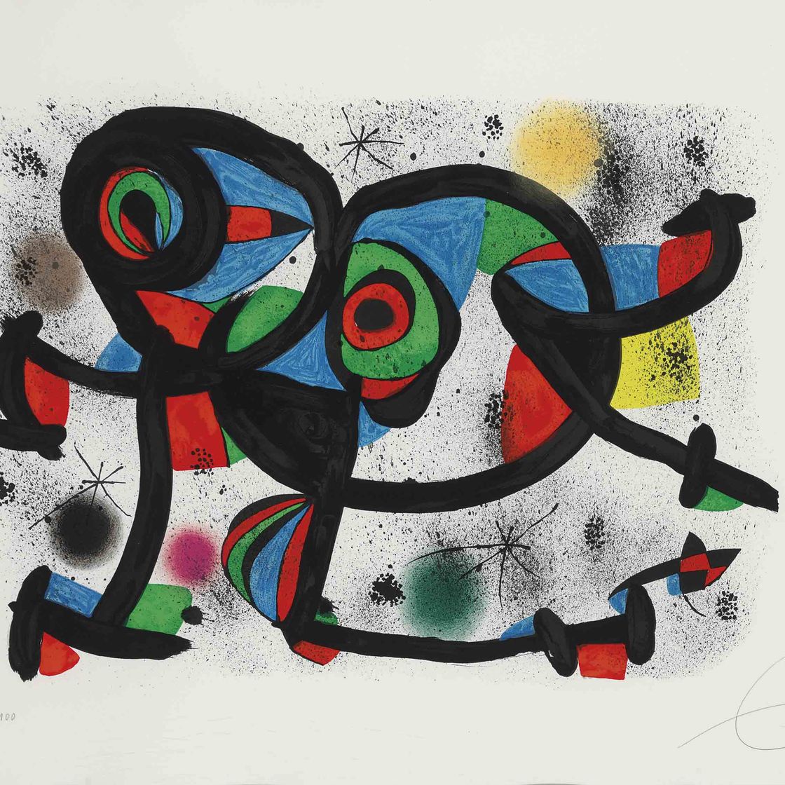 Joan Miró — "Тройной ужин I" из "Аллегро Виваче" (M. 1235)