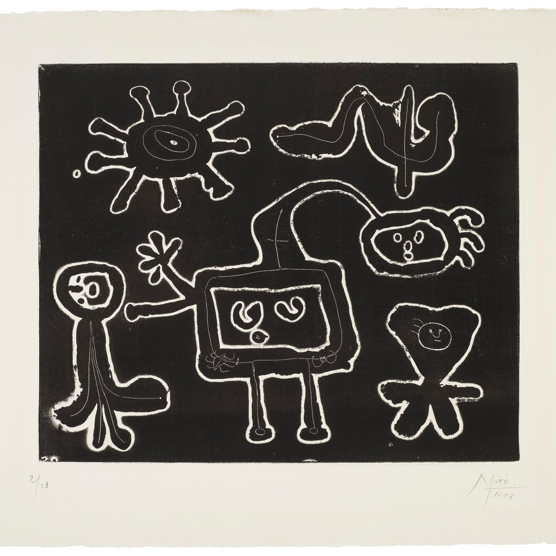 Joan Miró — Сери I: одна тарелка