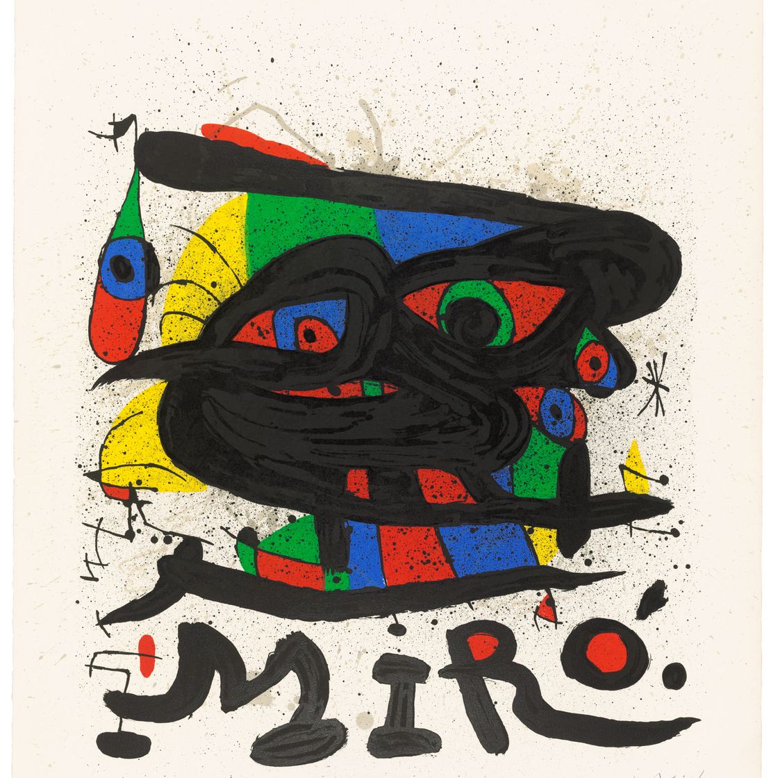 Joan Miró — Афиша выставки скульптур Миро