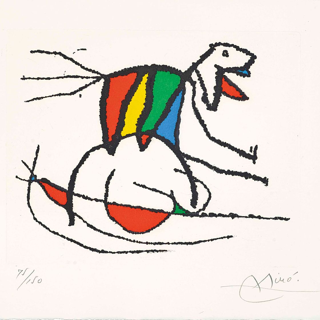 Joan Miró — Пабло Неруда, "Соболезнования в связи с посещением города Пахарос" (Дюпен, 560-61; см. книги Крамера, 157)