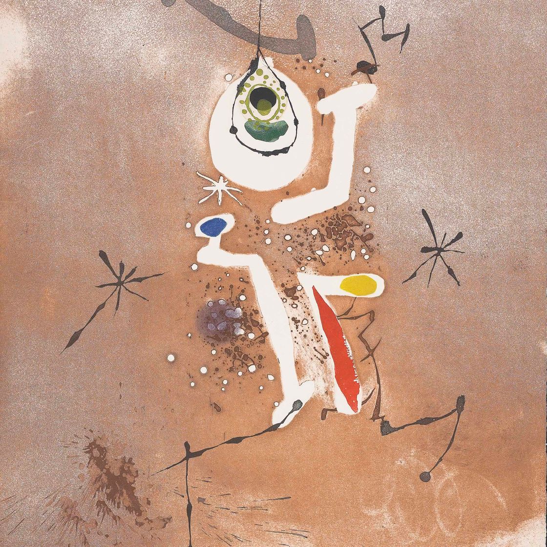 Joan Miró — Запись фуги Баха, из: 5 стихотворений Гравата (д. 713; ср. С. 179 книги)