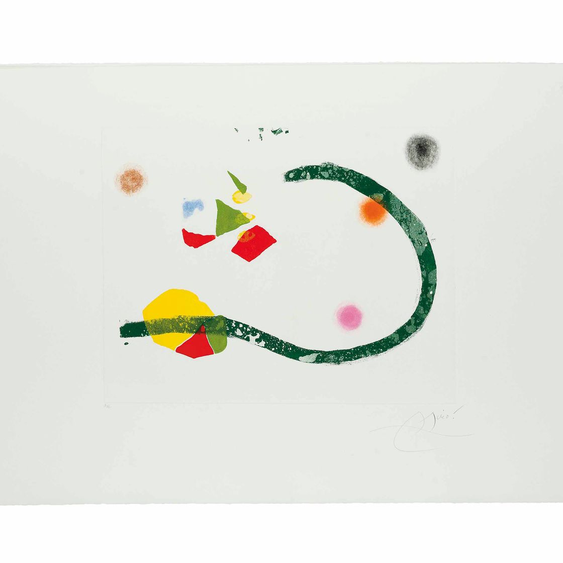 Joan Miró — Кантик-дель-Соль: Одна тарелка (Дюпен 862; смотрите книги Крамера 196)
