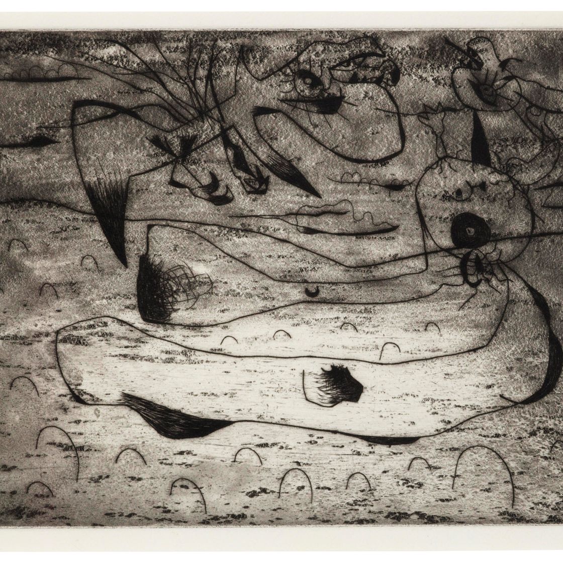 Joan Miró — Любовь и женственная ночь