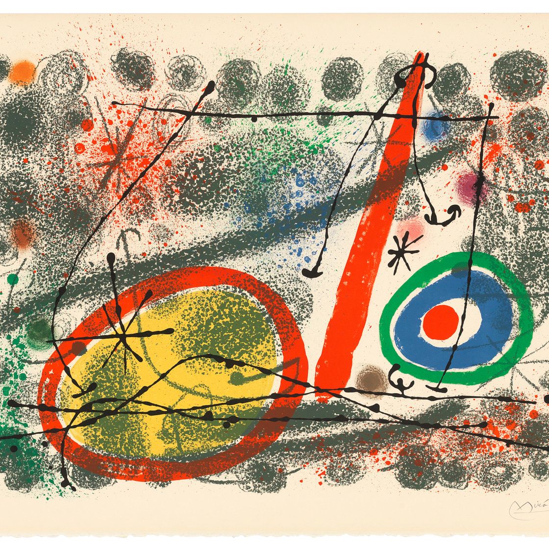 Joan Miró — Одна тарелка, из: Картонных коробок