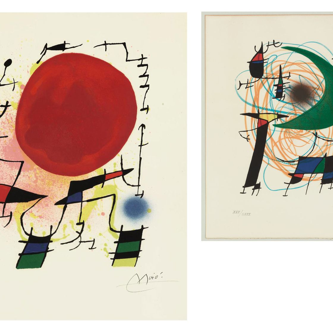 Joan Miró — Фото 5 из литографии Миро I (M. 859; ср. С. books 160)