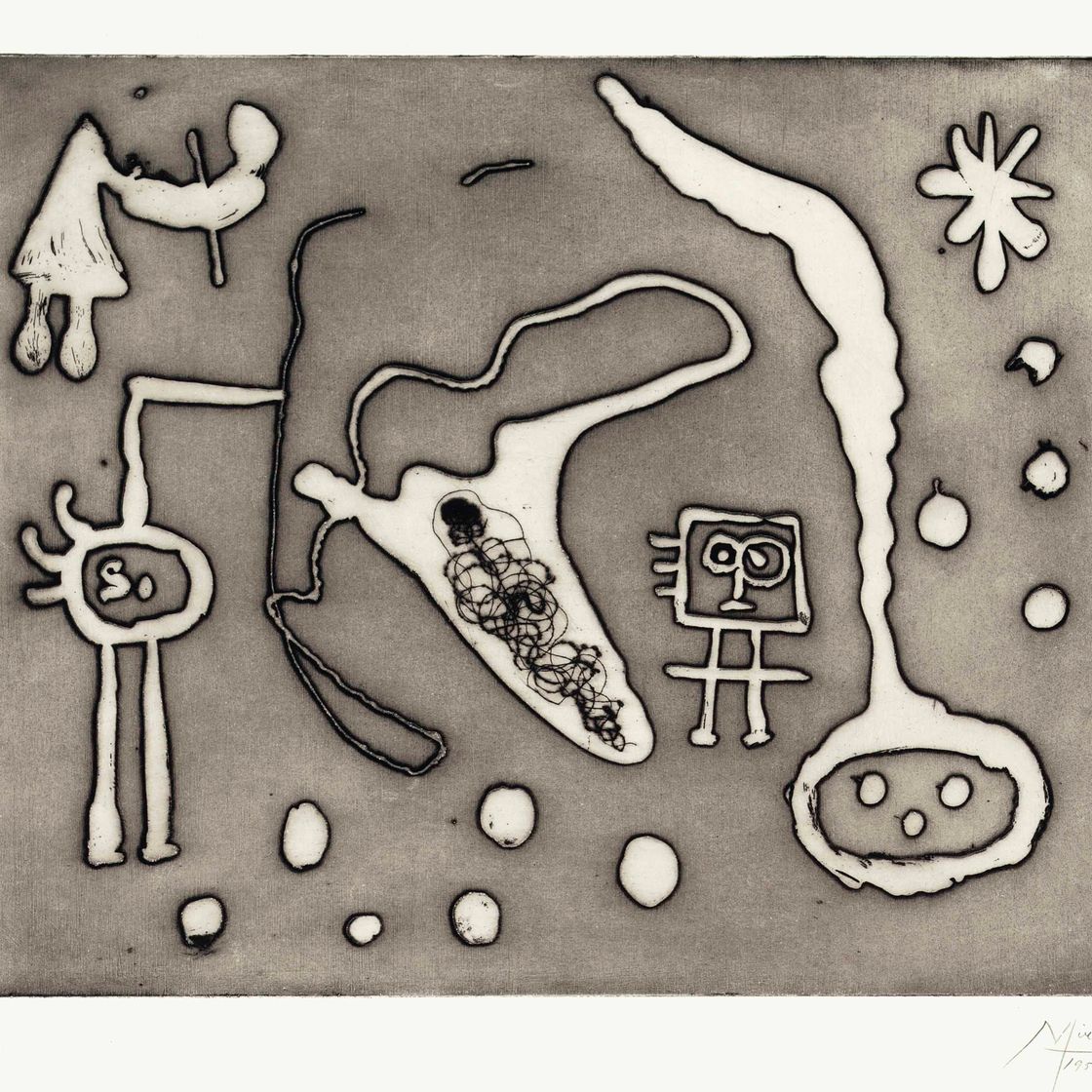 Joan Miró — Серия II: одна тарелка