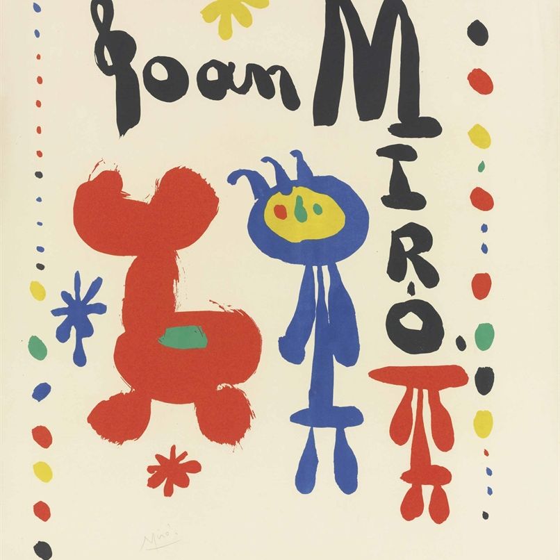 Joan Miró — Плакат для выставки 1948 года