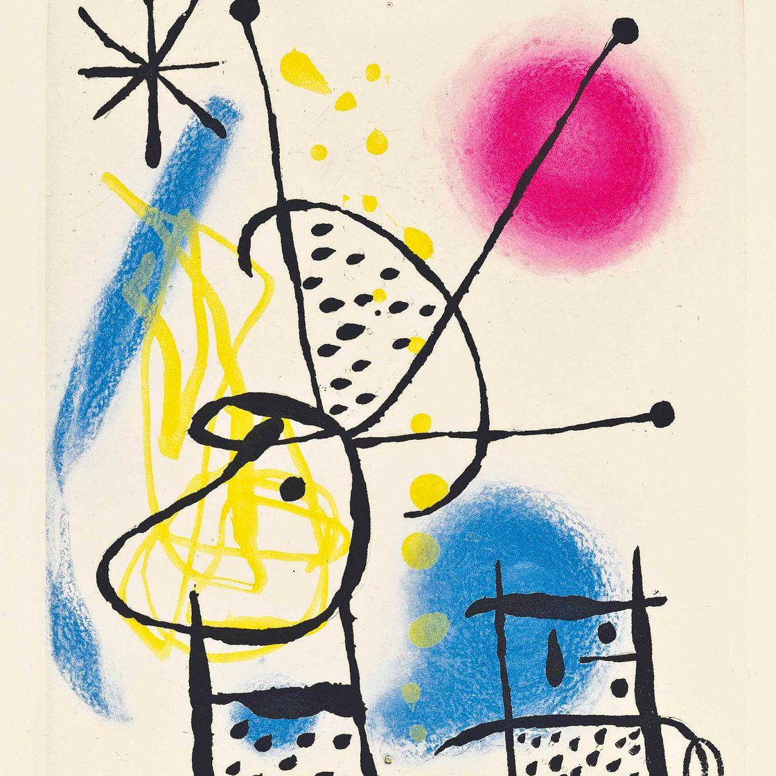 Joan Miró — Рене Кревель, "Аврорская битва", Париж, Луи Бродер, 1957 год
