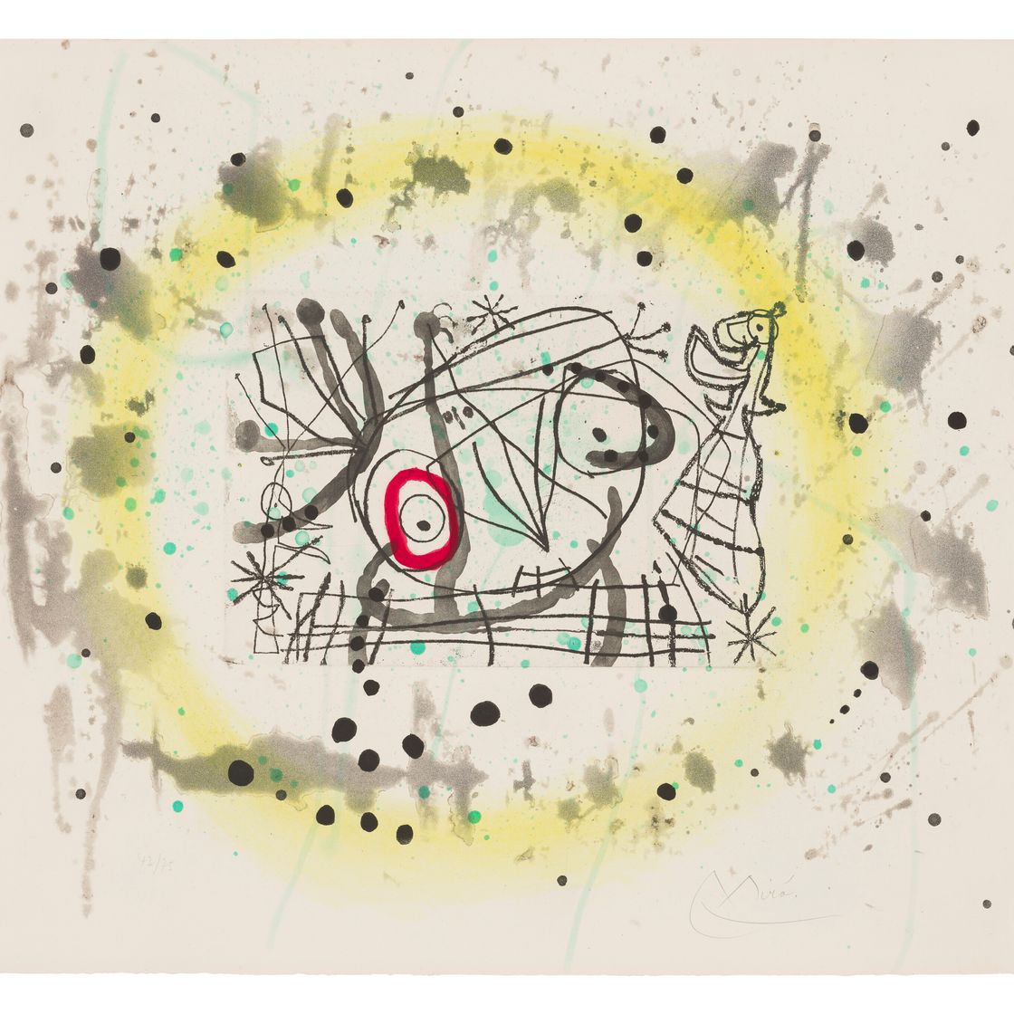 Joan Miró — Трещины: одна пластина
