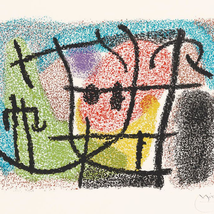 Joan Miró — Картонные коробки : две пластины (M. 452-53; см. C. books 103)
