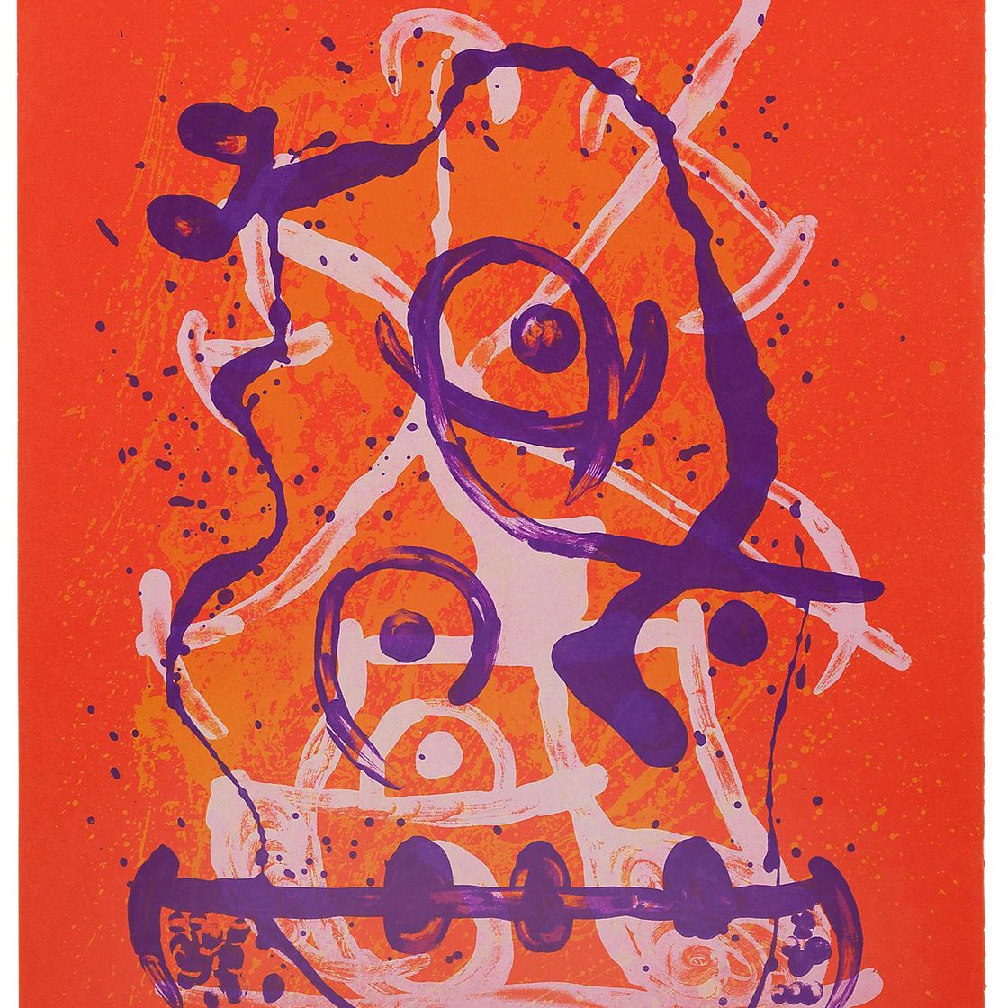 Joan Miró — Верховая прогулка - Фиолетово-красный