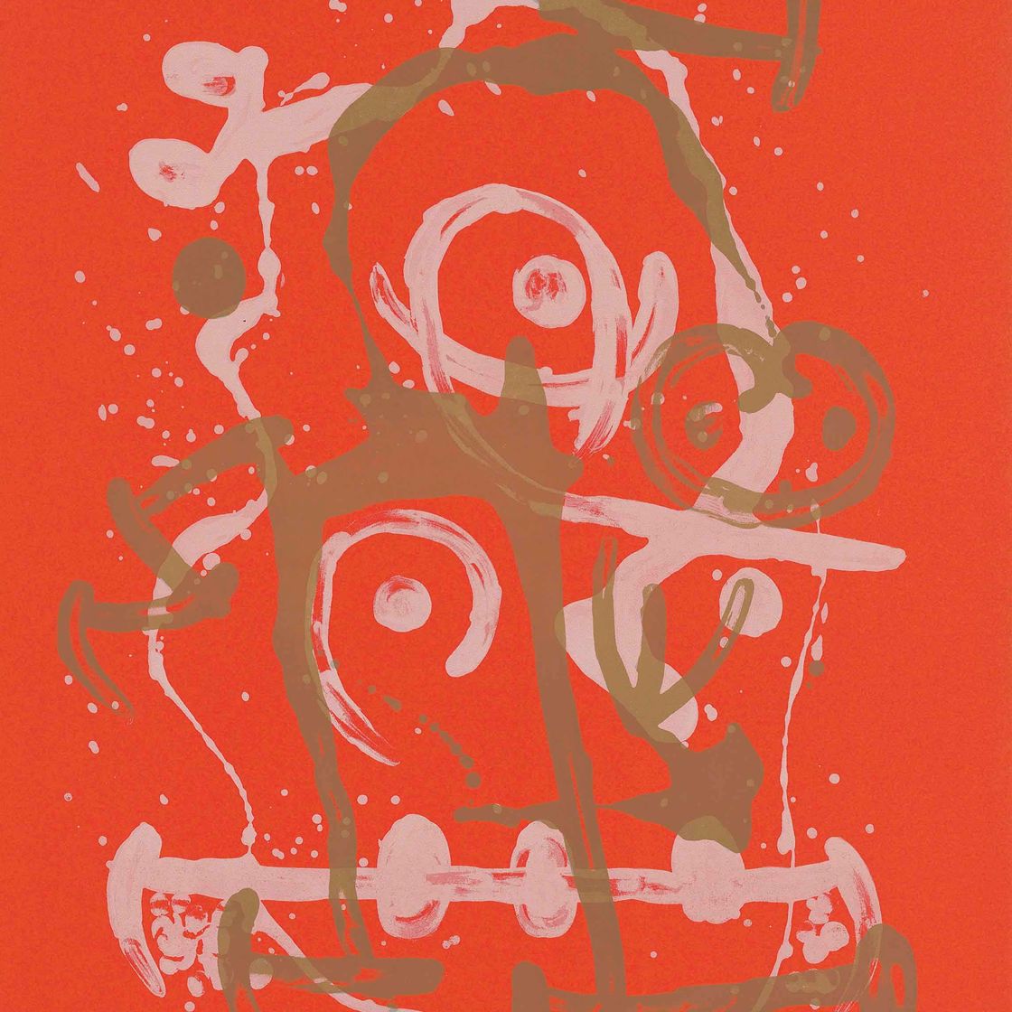 Joan Miró — Верховая езда красно-коричневого цвета