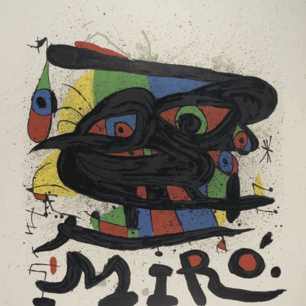 Joan Miró — Плакат для скульптур Миро (M. 755)