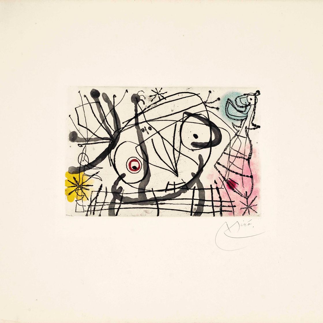 Joan Miró — Одна пластина, из: Fissures II (Дюпен II.466)
