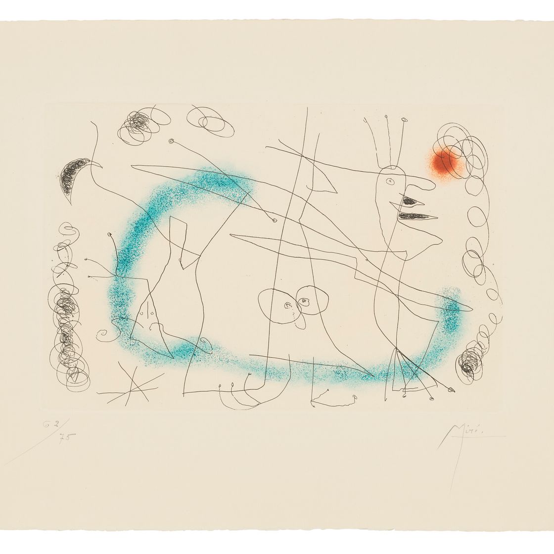 Joan Miró — Стриптиз в синем