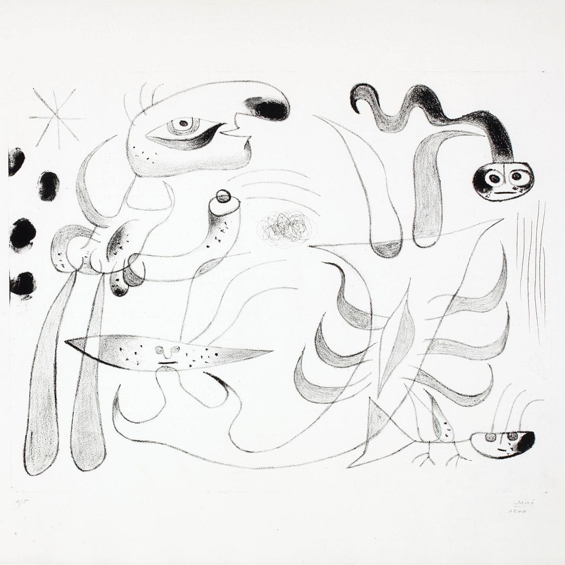 Joan Miró — Барселона XLIII, из серии "Барселона" (серия 48)