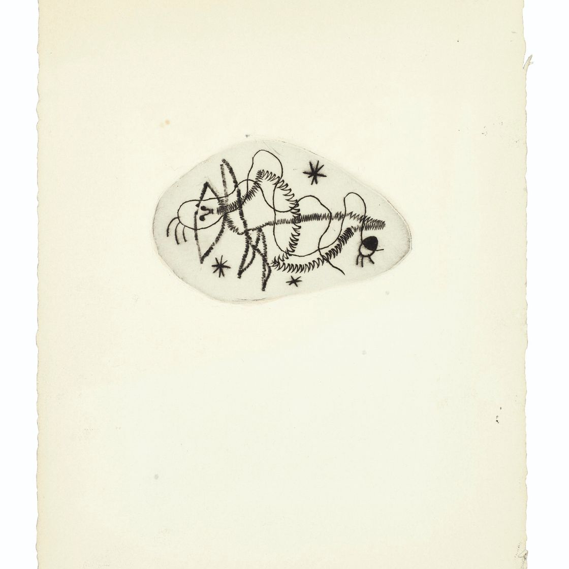 Joan Miró — "Ле Дезесперанто", из "Античного тома" III : четырнадцать пластинок., изображение 1