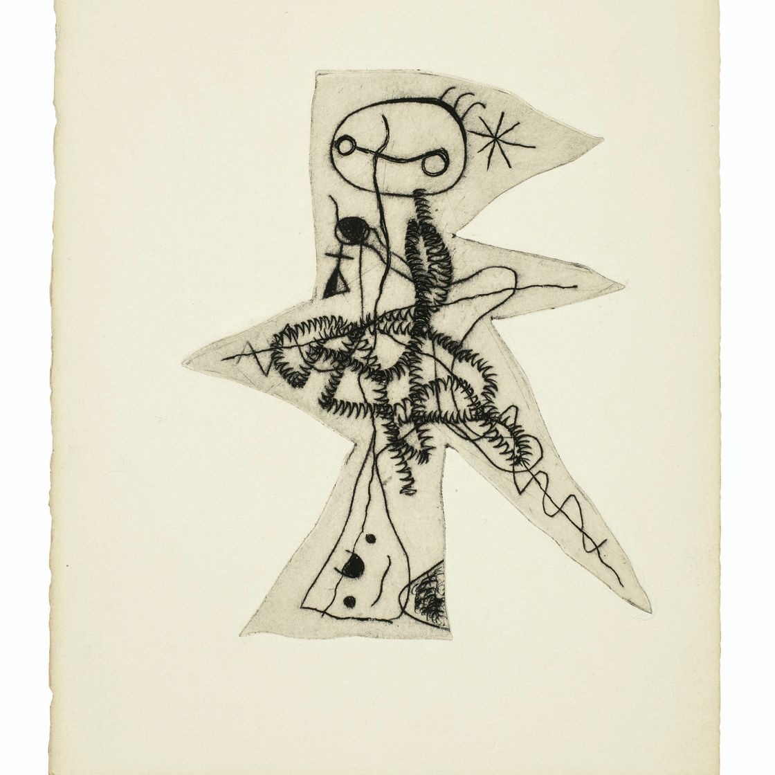 Joan Miró — "Ле Дезесперанто", из "Античного тома" III : четырнадцать пластинок., изображение 3