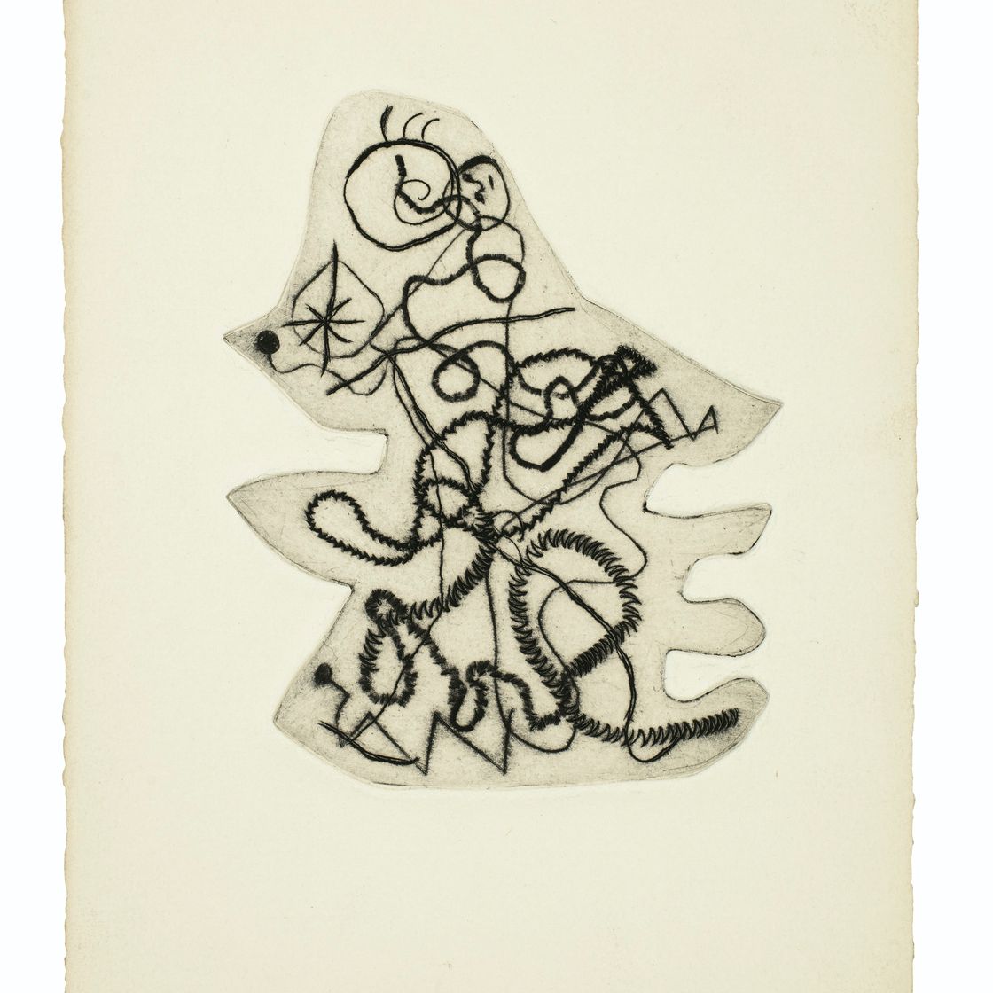 Joan Miró — "Ле Дезесперанто", из "Античного тома" III : четырнадцать пластинок., изображение 4