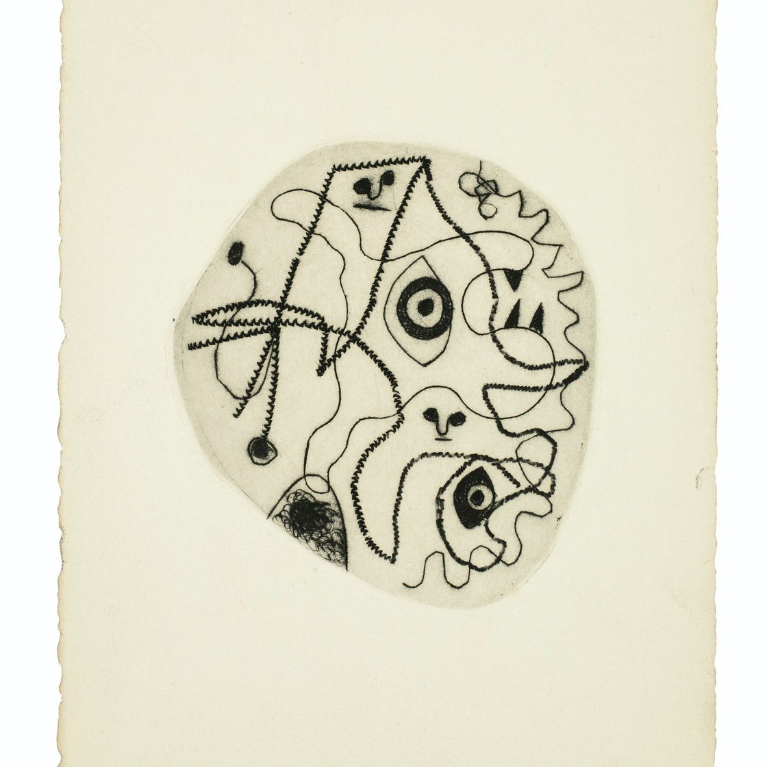Joan Miró — "Ле Дезесперанто", из "Античного тома" III : четырнадцать пластинок., изображение 6