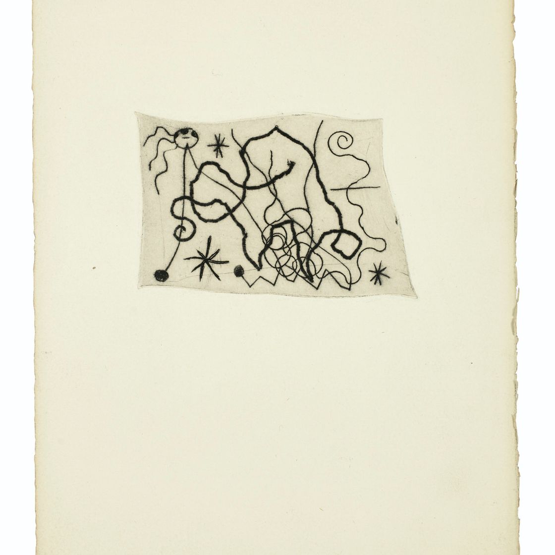 Joan Miró — "Ле Дезесперанто", из "Античного тома" III : четырнадцать пластинок., изображение 7