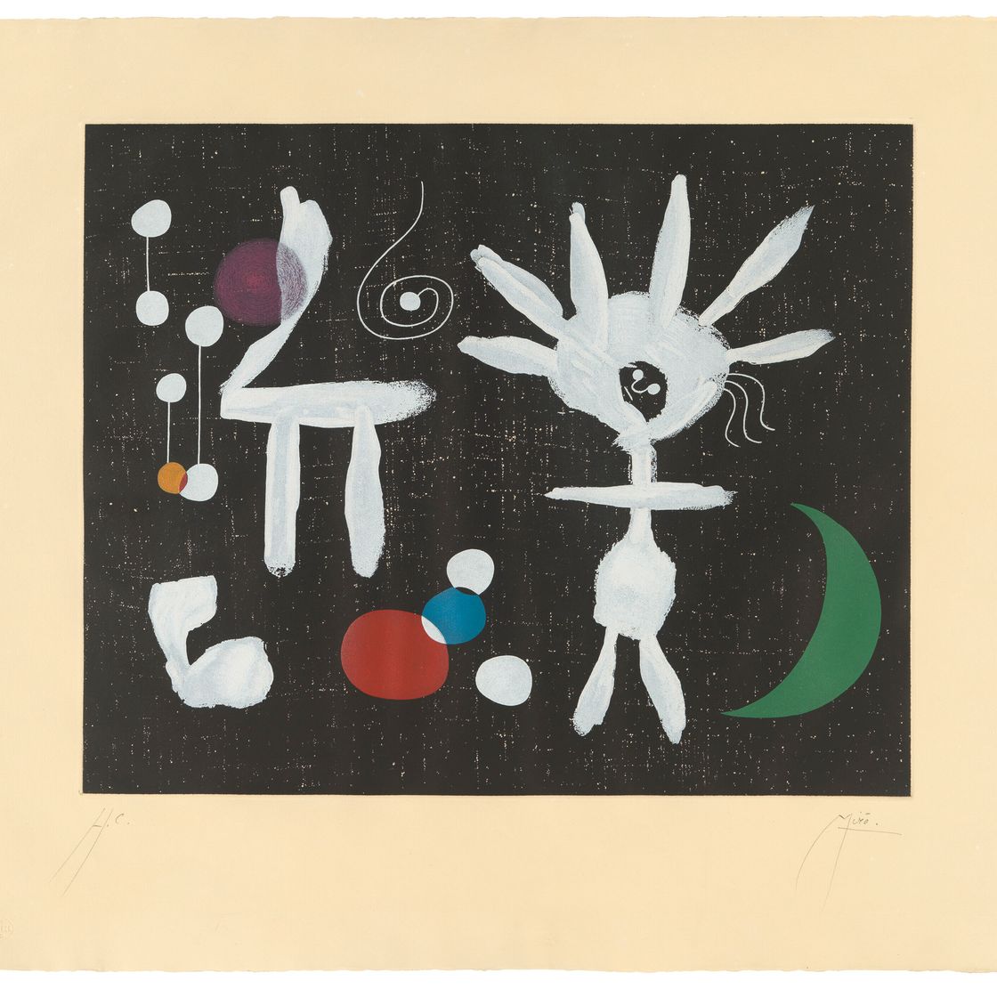 Joan Miró — Утренняя роза в лунном свете