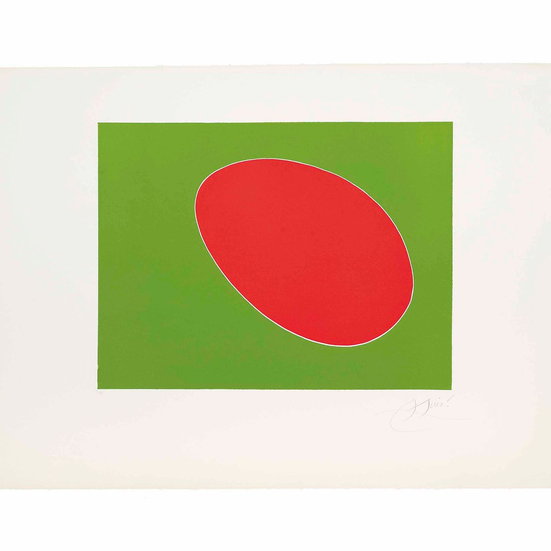 Joan Miró — Кантик-дель-Соль: Одна тарелка (Дюпен 838; смотрите книги Крамера 196)