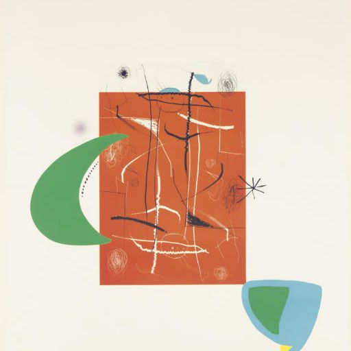 Joan Miró — Эль-пи-де-форментор : Одна тарелка (артикул 940; см. C. books 217)