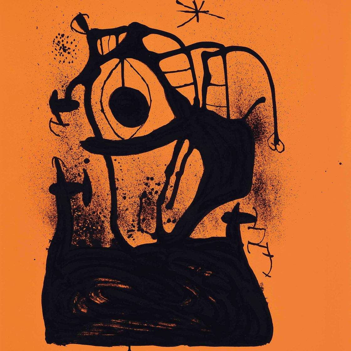 Joan Miró — Гипнотизер (апельсиновый)